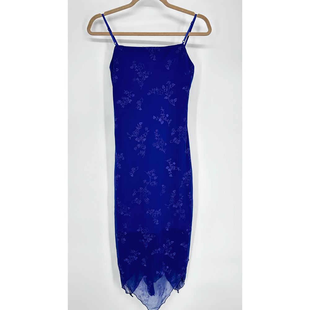 Y2K Spaghetti Strap Floral Patterned Formal Dress. Size S